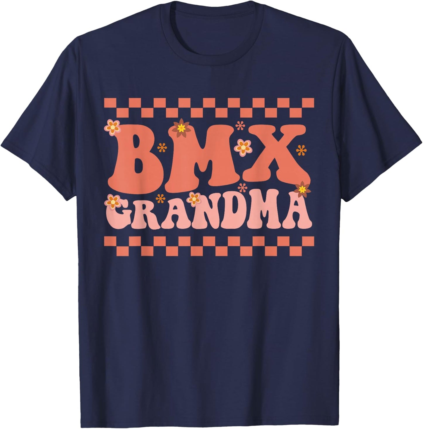BMX Grandma Bike Bicycle Stunt Racing Cyclist Nana Gift T-Shirt - T-Shirt | Navy