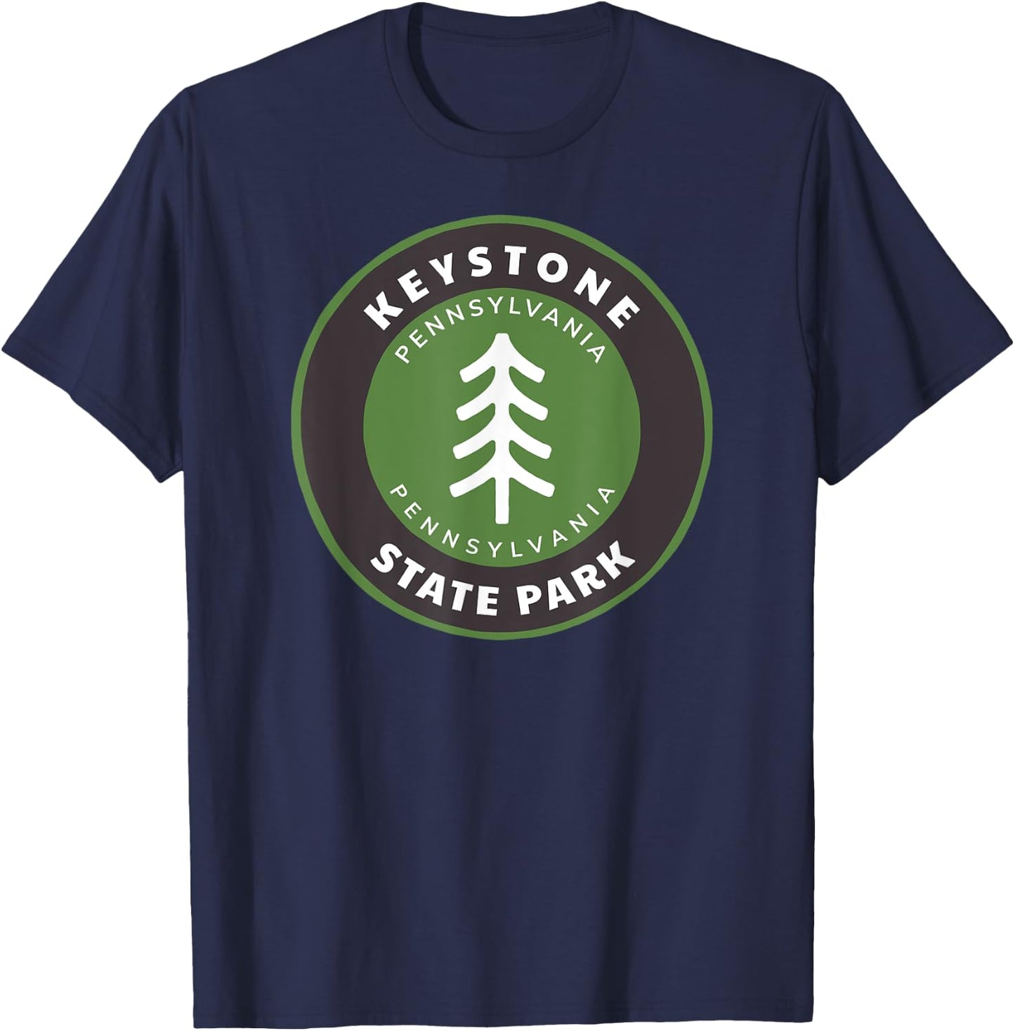 Keystone State Park Pennsylvania PA Vacation Souvenir T-Shirt - T-Shirt | Navy