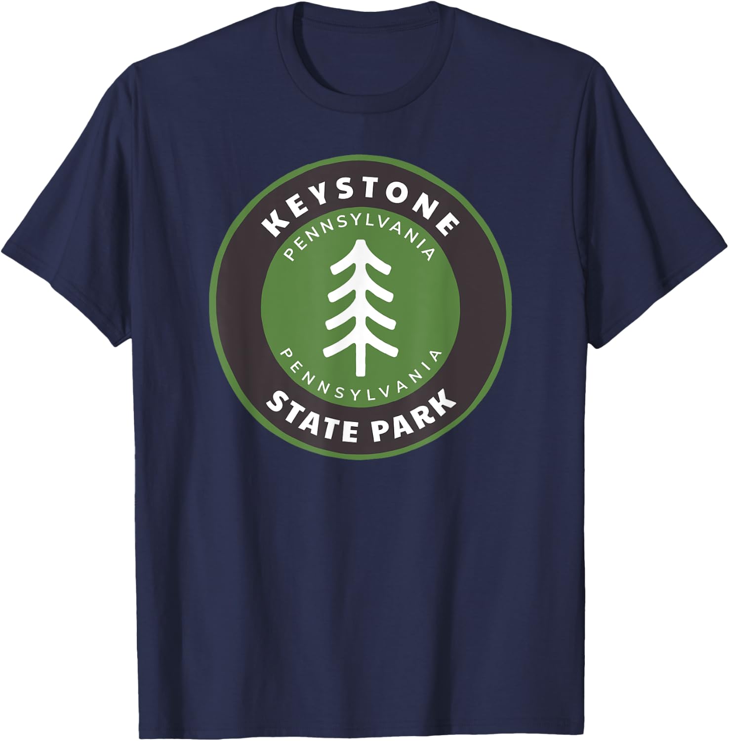 Keystone State Park Pennsylvania PA Vacation Souvenir T-Shirt - T-Shirt | Navy