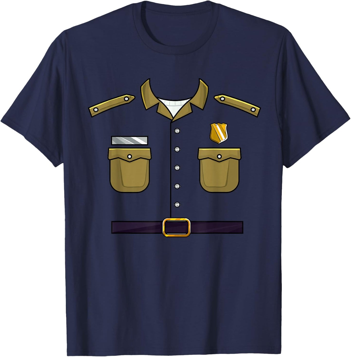 Forest Park Ranger Easy Lazy Funny Halloween Costume Cosplay T-Shirt - T-Shirt | Navy