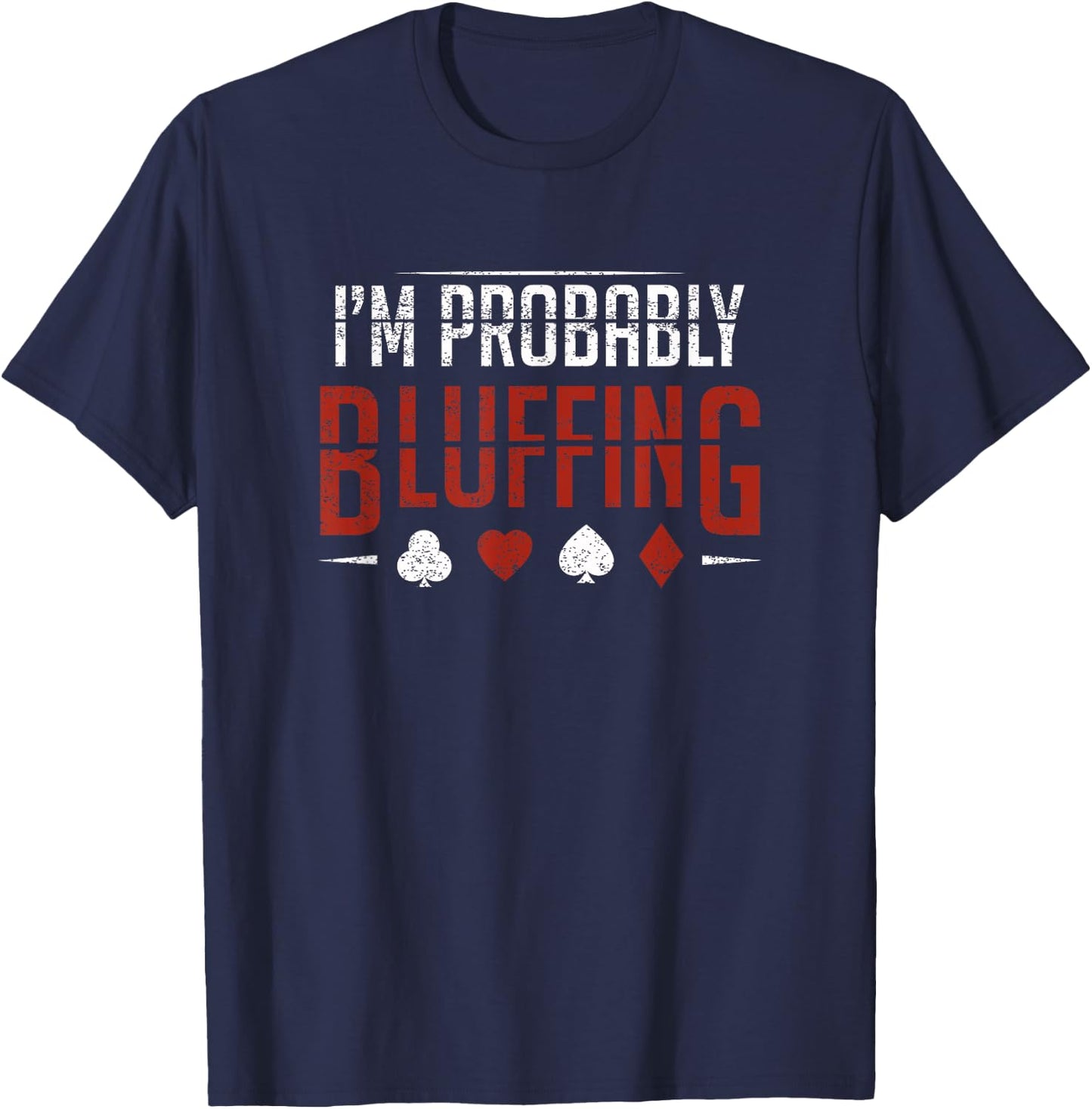 Poker Outfit Texas Holdem Poker Cards Poker Player T-Shirt - T-Shirt | Navy