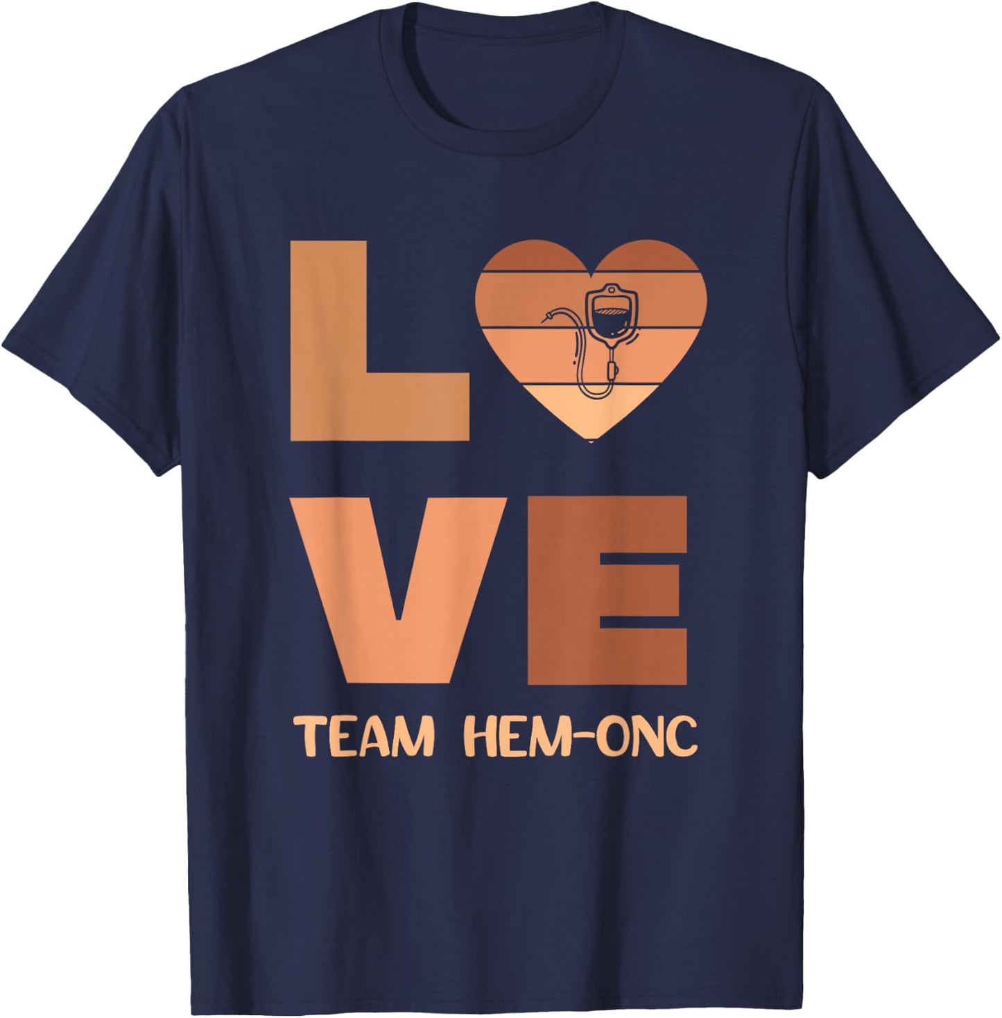 Hematology Oncology Team Black History Nurse Cancer Tech CNA T-Shirt - T-Shirt | Navy