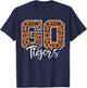 Tigers School Sports Fan Team Spirit Mascot Cute Heart T-Shirt - T-Shirt | Navy