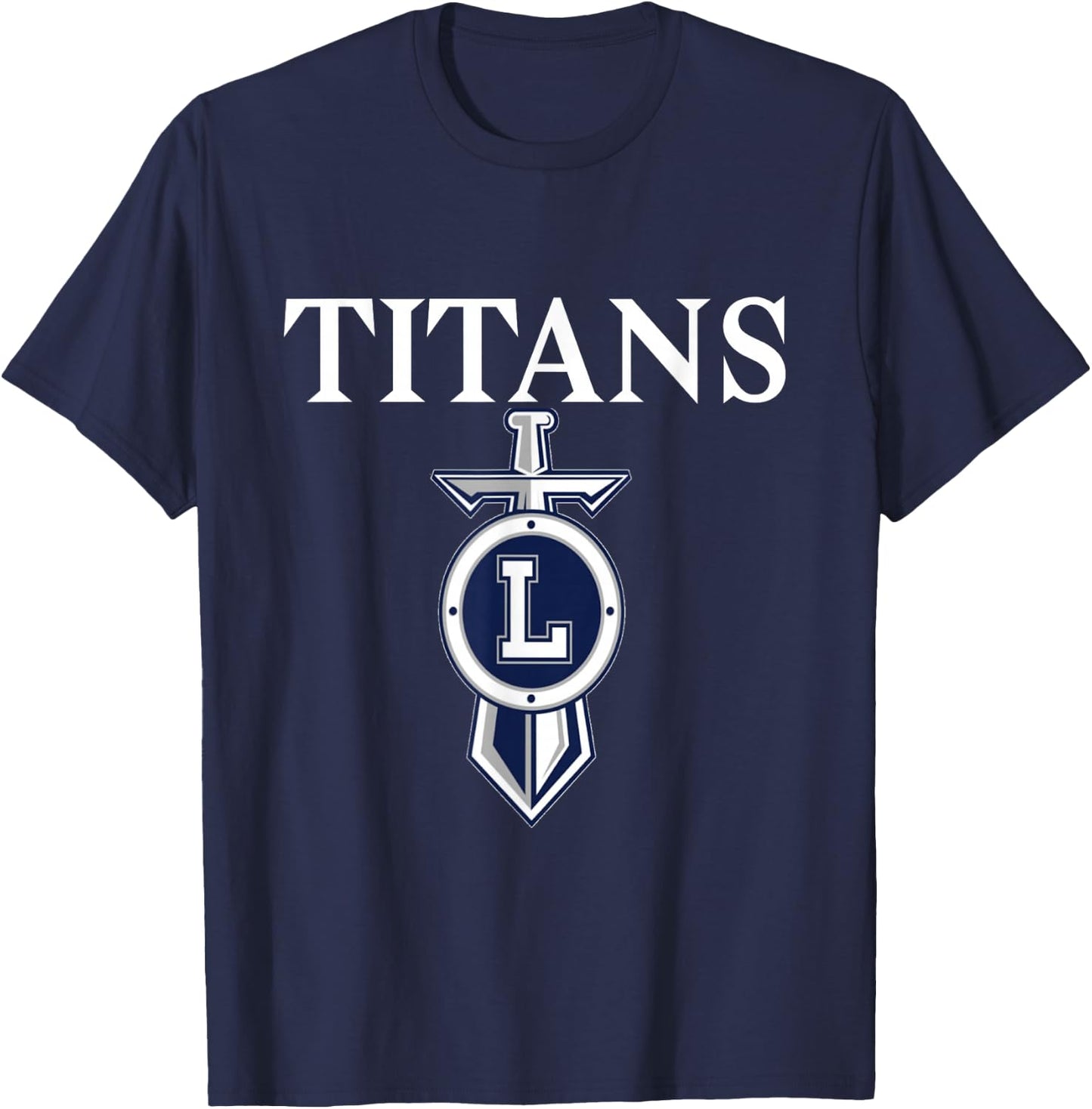 Titans Sports, Football, Baseball, Basketball. T sword T-Shirt - T-Shirt | Navy