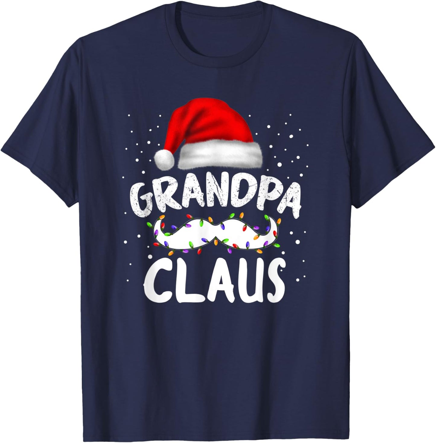 family winter santa clothing Christmas family grandpa claus T-Shirt - T-Shirt | Navy