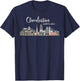 Charleston Palmetto Tree South Carolina Vacations Camping T-Shirt - T-Shirt | Navy