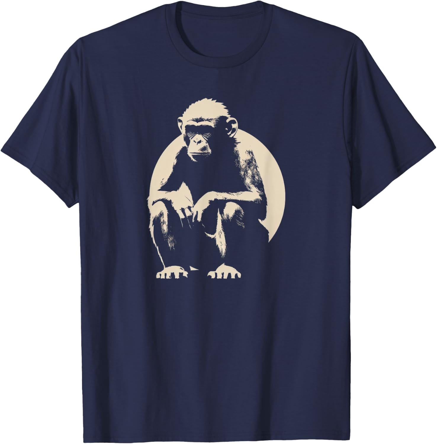 Funny Monkey with sunglasses cool Graffiti Urban art street T-Shirt - T-Shirt | Navy