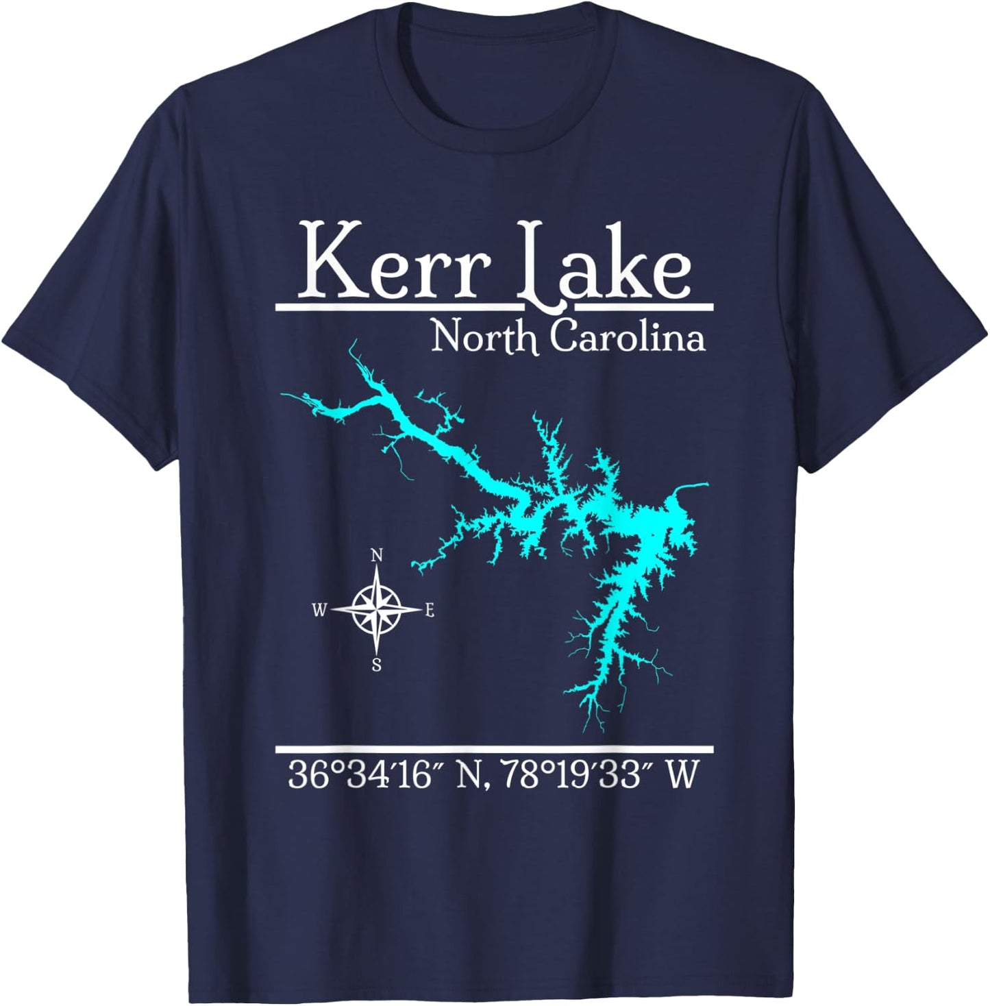 Kerr Lake - North Carolina T-Shirt - T-Shirt | Navy
