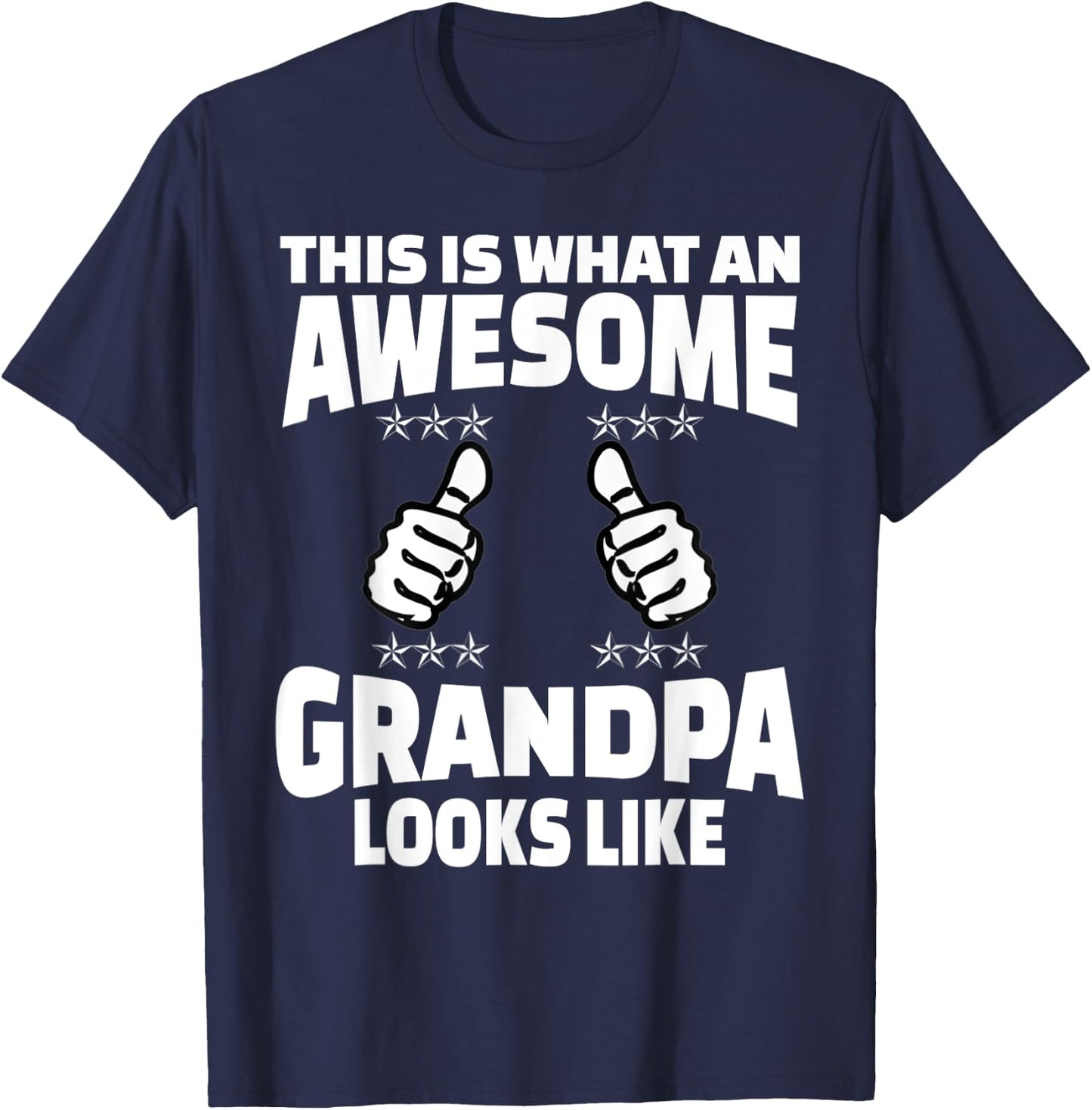 Funny Grandpa Shirts for First Time Grandparents T-Shirt - T-Shirt | Navy