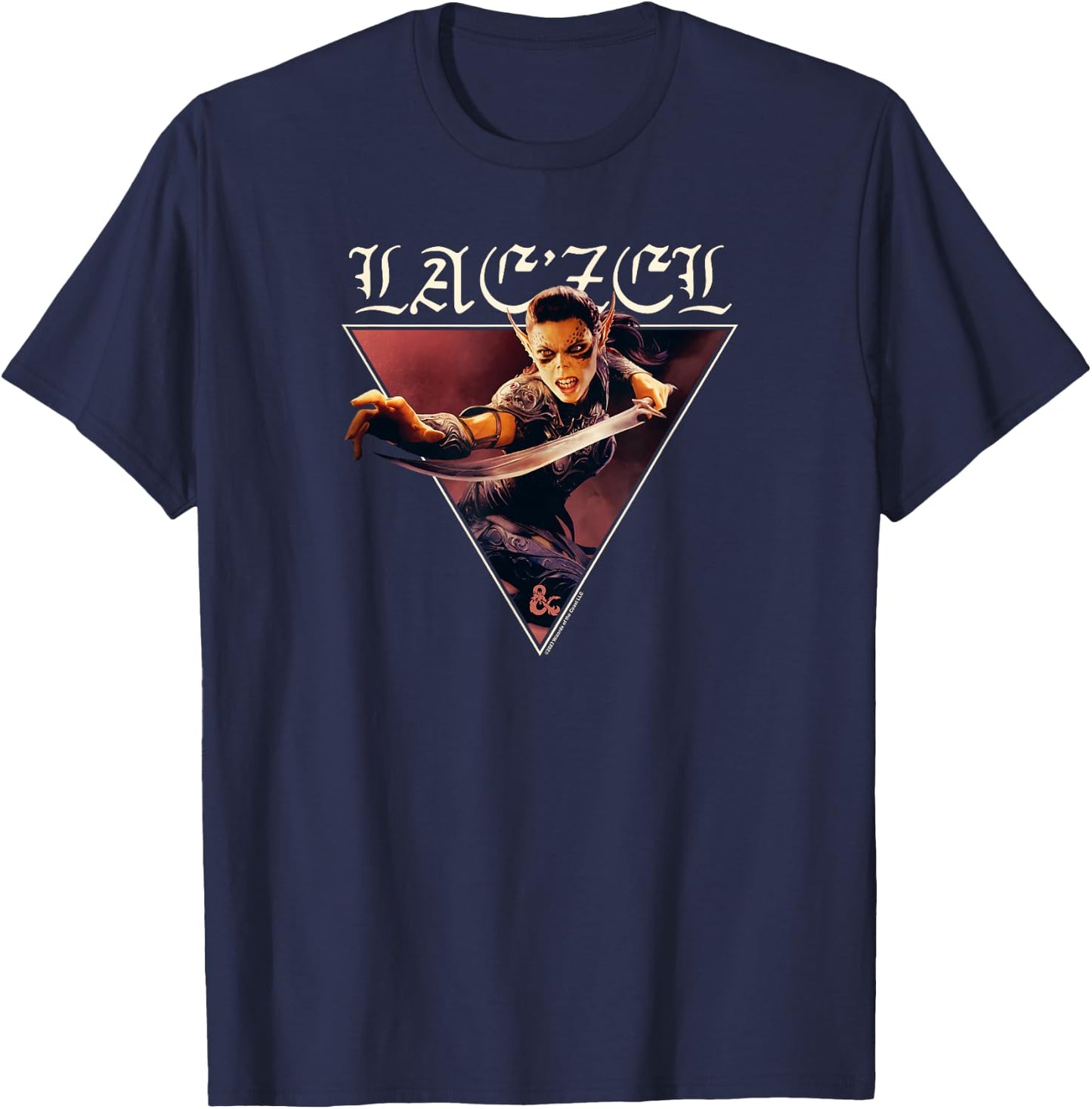 Dungeons & Dragons Baldur's Gate III Lae'zel Blade Drawn T-Shirt - T-Shirt | Navy