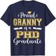 Proud Granny Class Of 2023 PHD Graduate Doctorate Graduation T-Shirt - T-Shirt | Navy