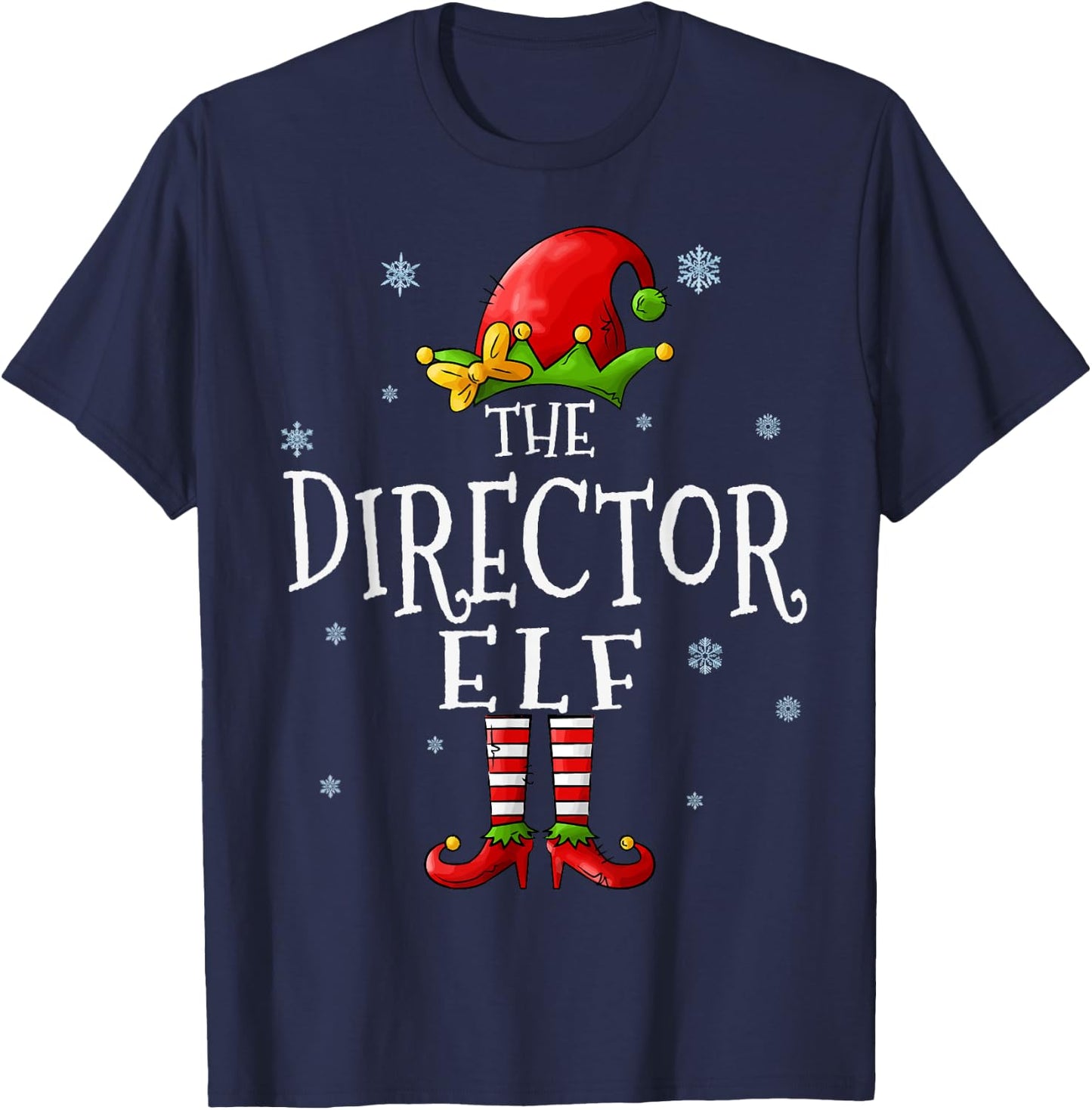 The Director Elf Squad Funny Xmas Groupe Matching Christmas T-Shirt - T-Shirt | Navy