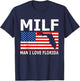 Man I Love Florida Vintage State USA Flag T-Shirt - T-Shirt | Navy