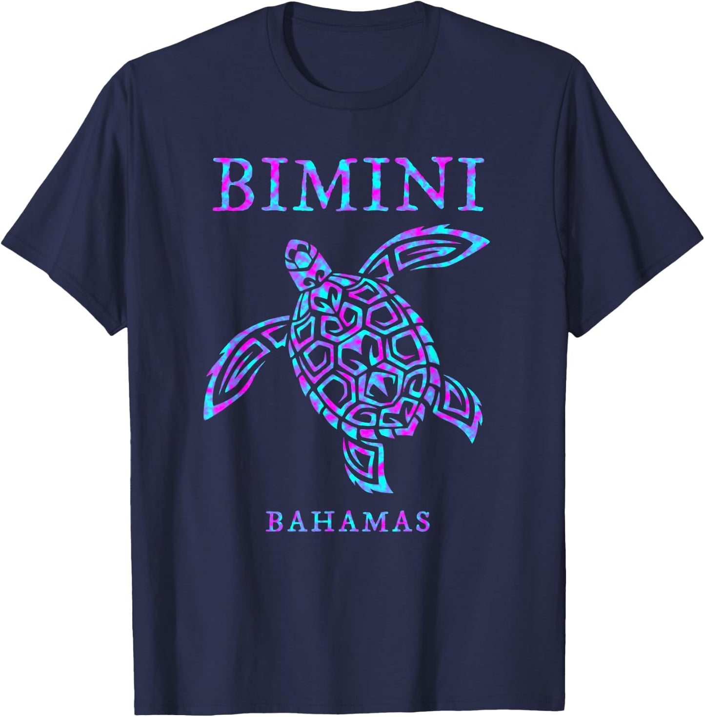Bimini Bahamas Sea Turtle Boys Girls Toddler Cruise Souvenir T-Shirt - T-Shirt | Navy