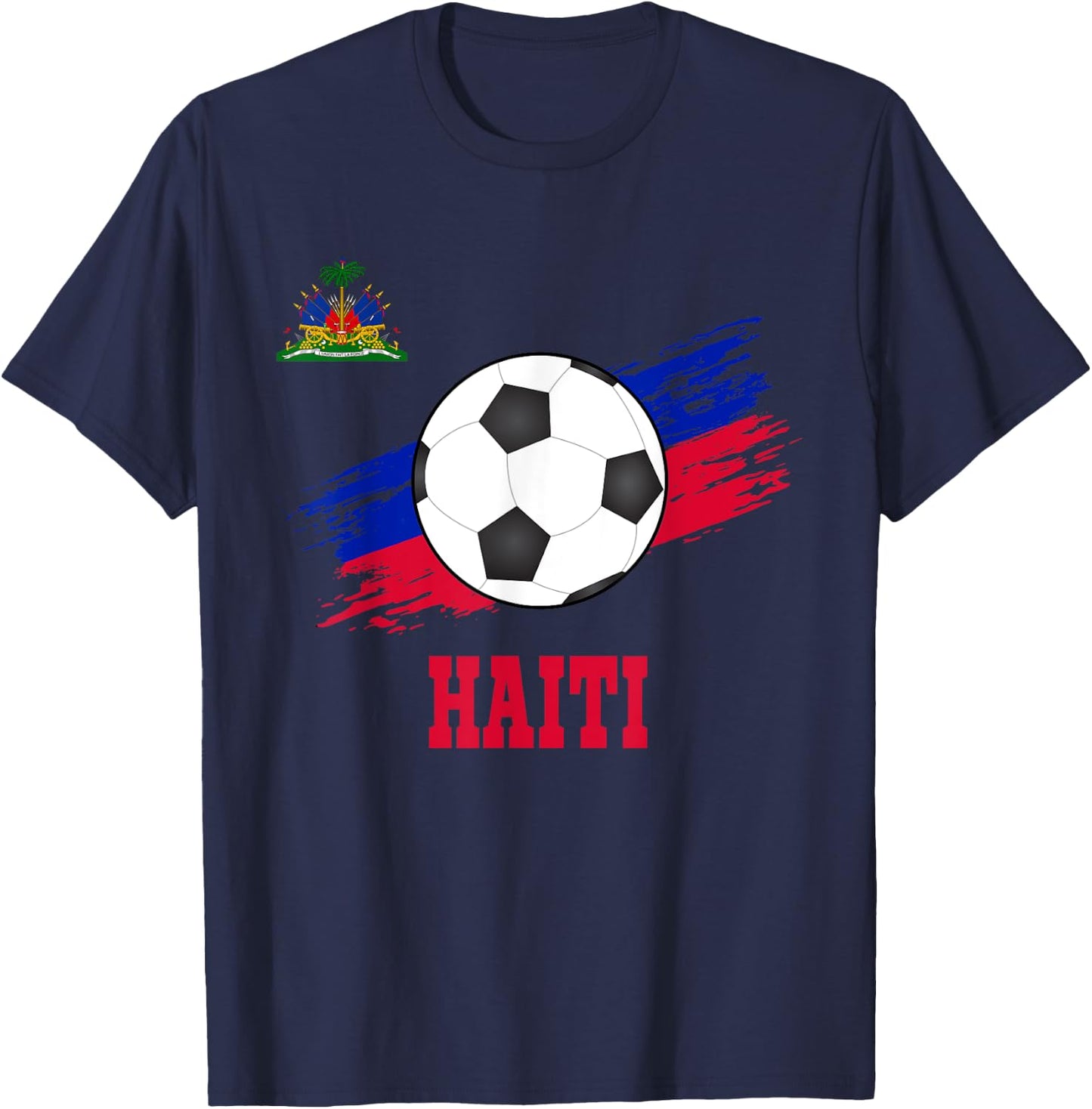 Haiti Soccer Haitian Football Haiti Futbol T-Shirt - T-Shirt | Navy