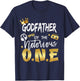 Godfather Of The Notorious One Old School 1st Birthday T-Shirt - T-Shirt | Navy