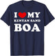 I Love My Kenyan Sand Boa, I Heart My Kenyan Sand Boa T-Shirt - T-Shirt | Navy