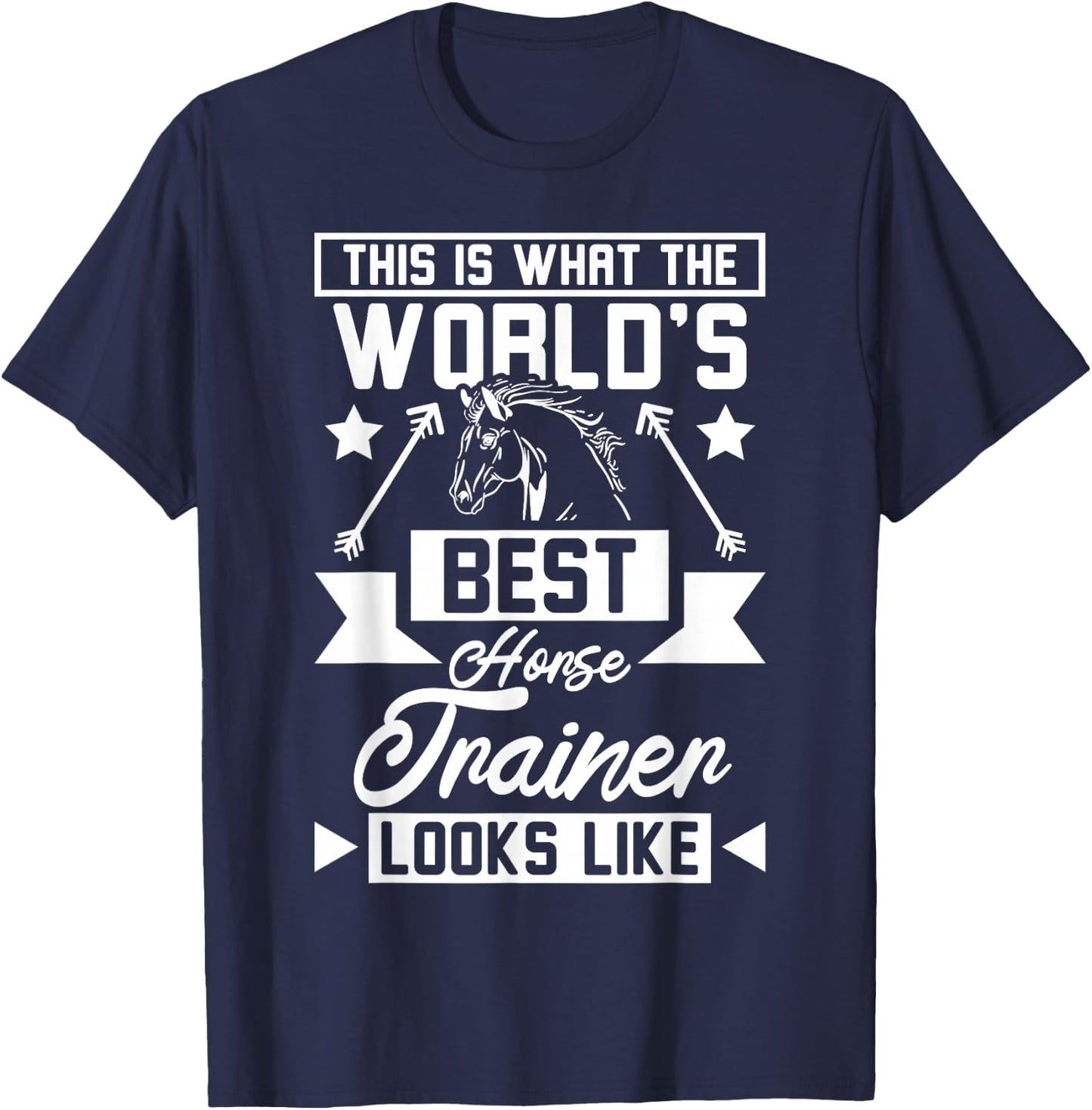 World's best horse trainer T-Shirt - T-Shirt | Navy