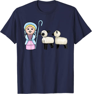 Little Bo Peep and Her Little Sheep T-Shirt - T-Shirt | Navy