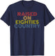 Raised On Eighties Country retro 70s vintage T-Shirt - T-Shirt | Navy