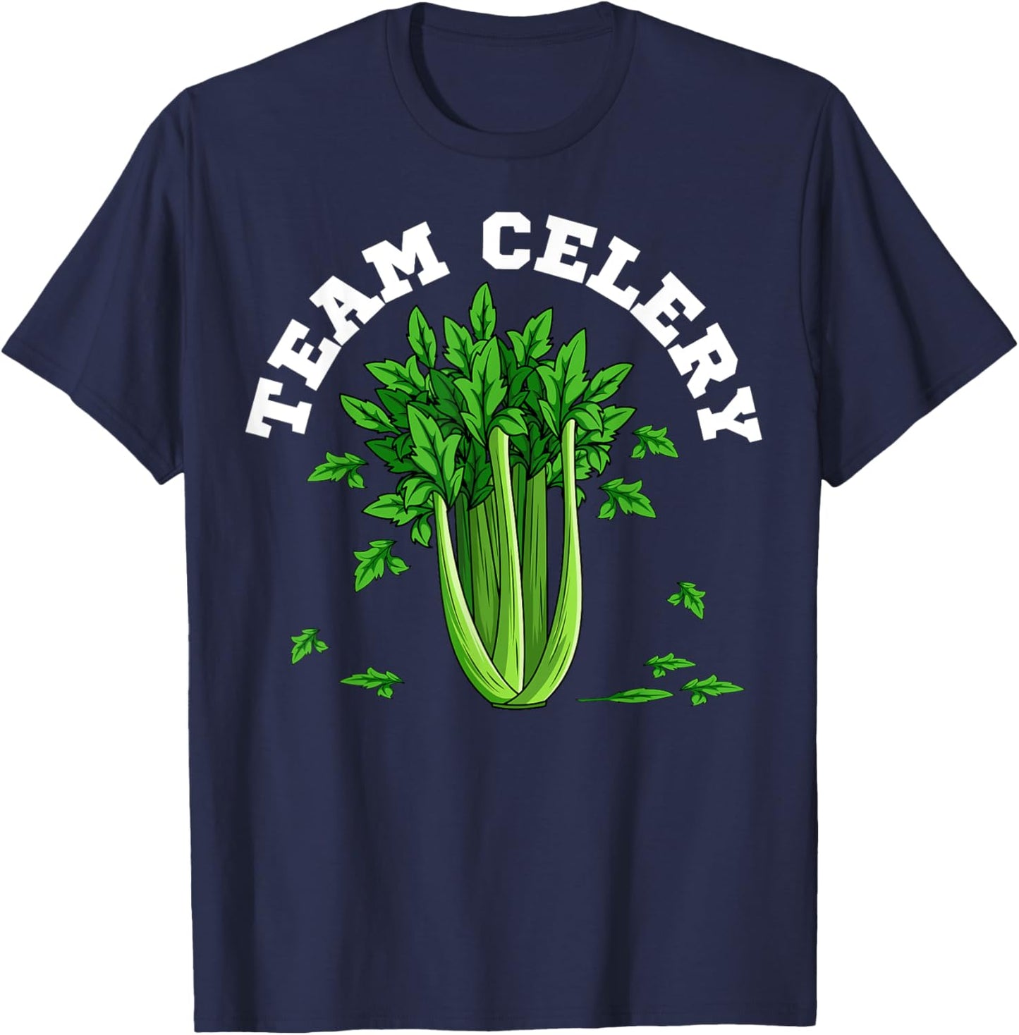Celery Apium Graveolen Vegetarian Vegan Vegetable Lover T-Shirt - T-Shirt | Navy