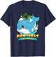 MONTEREY CALIFORNIA | Cute Baby Dolphin Beach Souvenir T-Shirt - T-Shirt | Navy