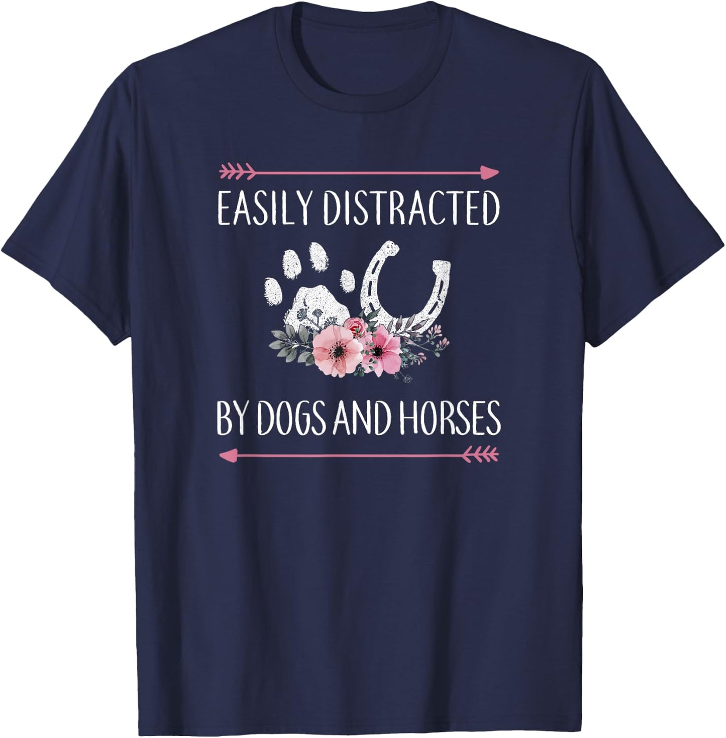 Horse Shirt Teens Girls Kids Horse Lovers T-Shirt - T-Shirt | Navy
