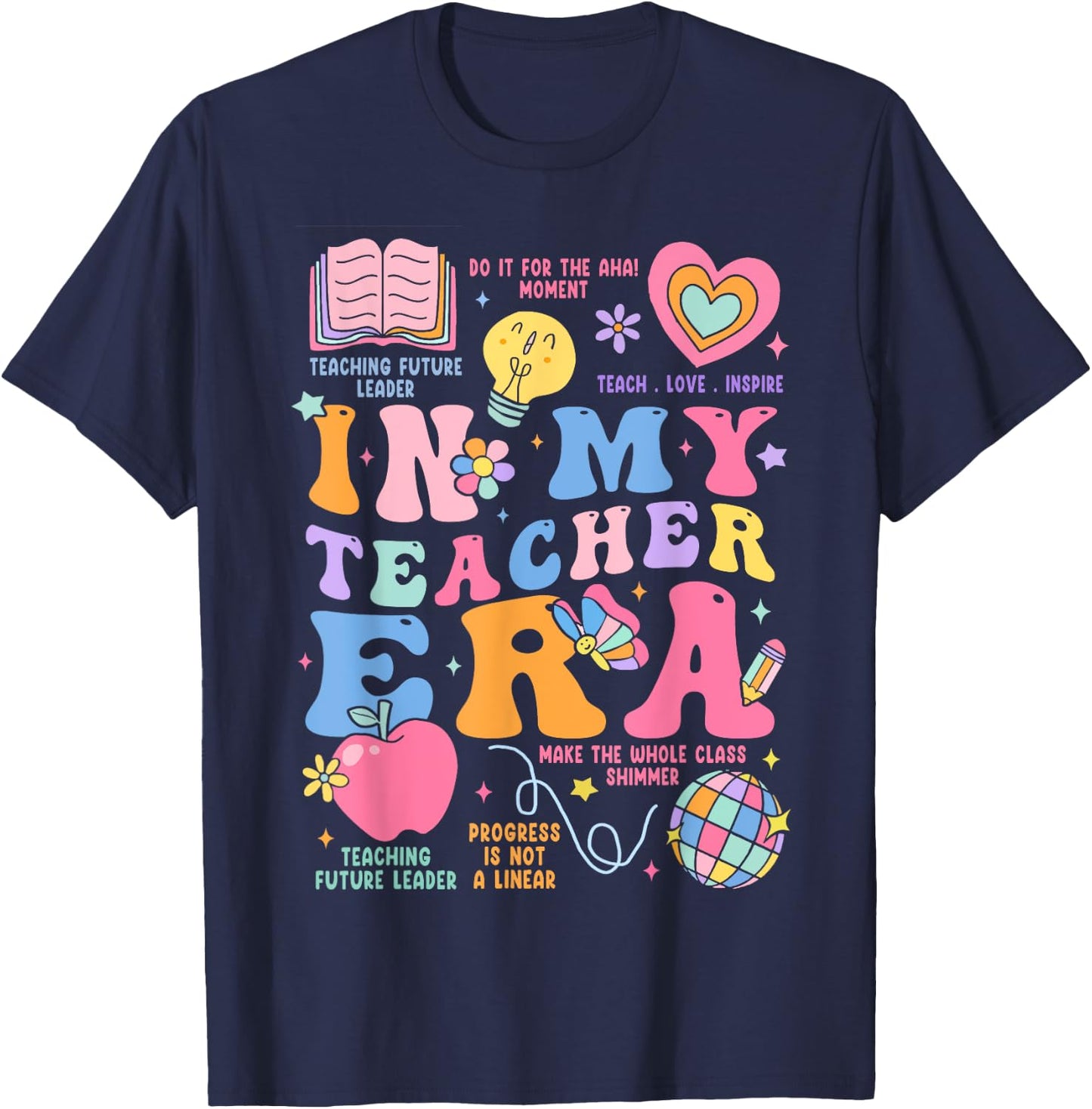 In My Teacher Era Women T-Shirt - T-Shirt | Navy