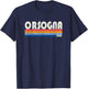 Orsogna, Italy Retro 70s 80s Style T-Shirt - T-Shirt | Navy