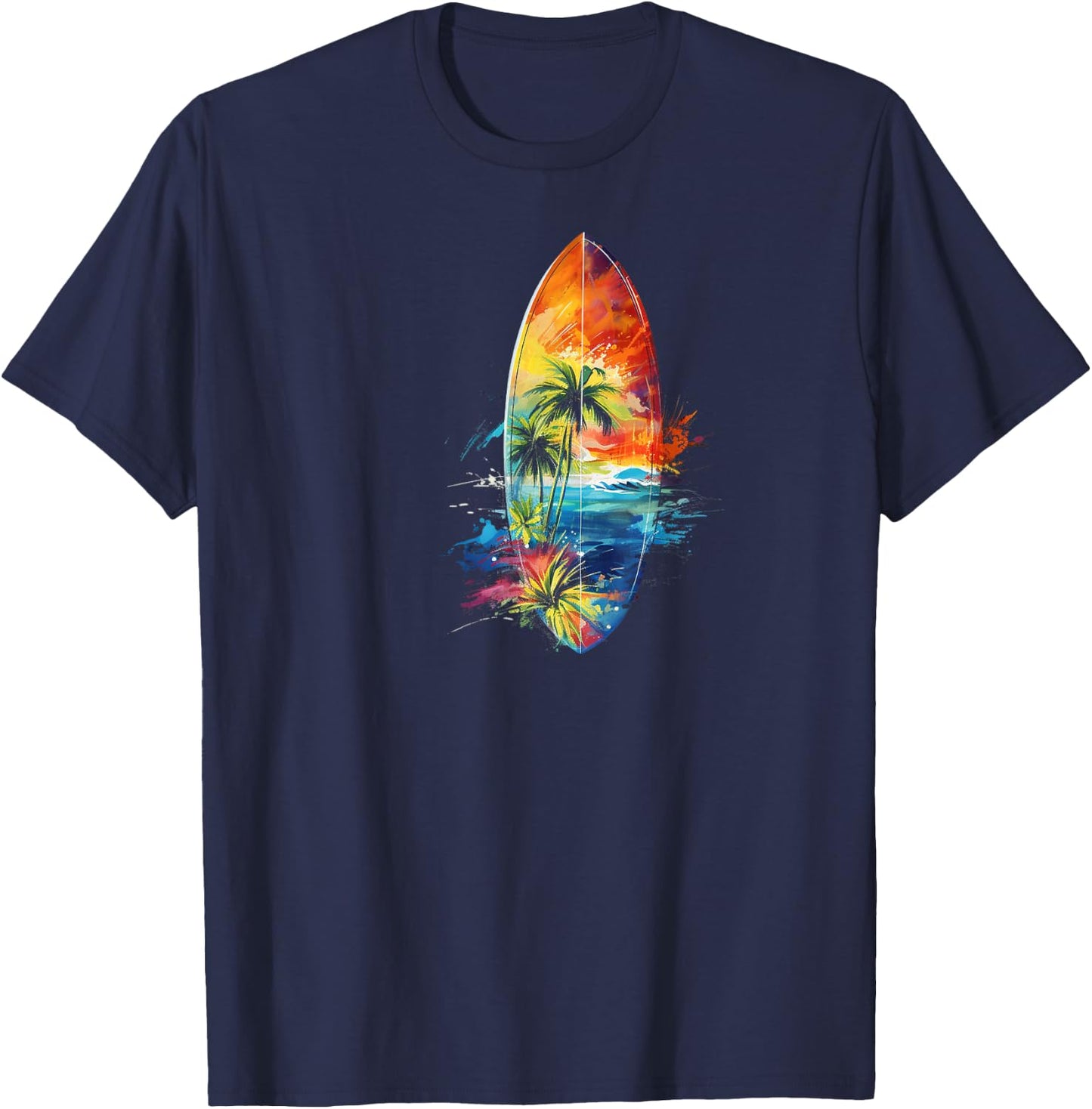 Surfing Surfboard Surfboarder Surfer T-Shirt - T-Shirt | Navy