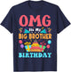 It's My Birthday Big Brother Gift Family Happy Birthday T-Shirt - T-Shirt | Navy
