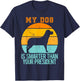 Vintage My Dog Is Smarter Than Your President - Retro Dog Women T-Shirt - T-Shirt | Navy
