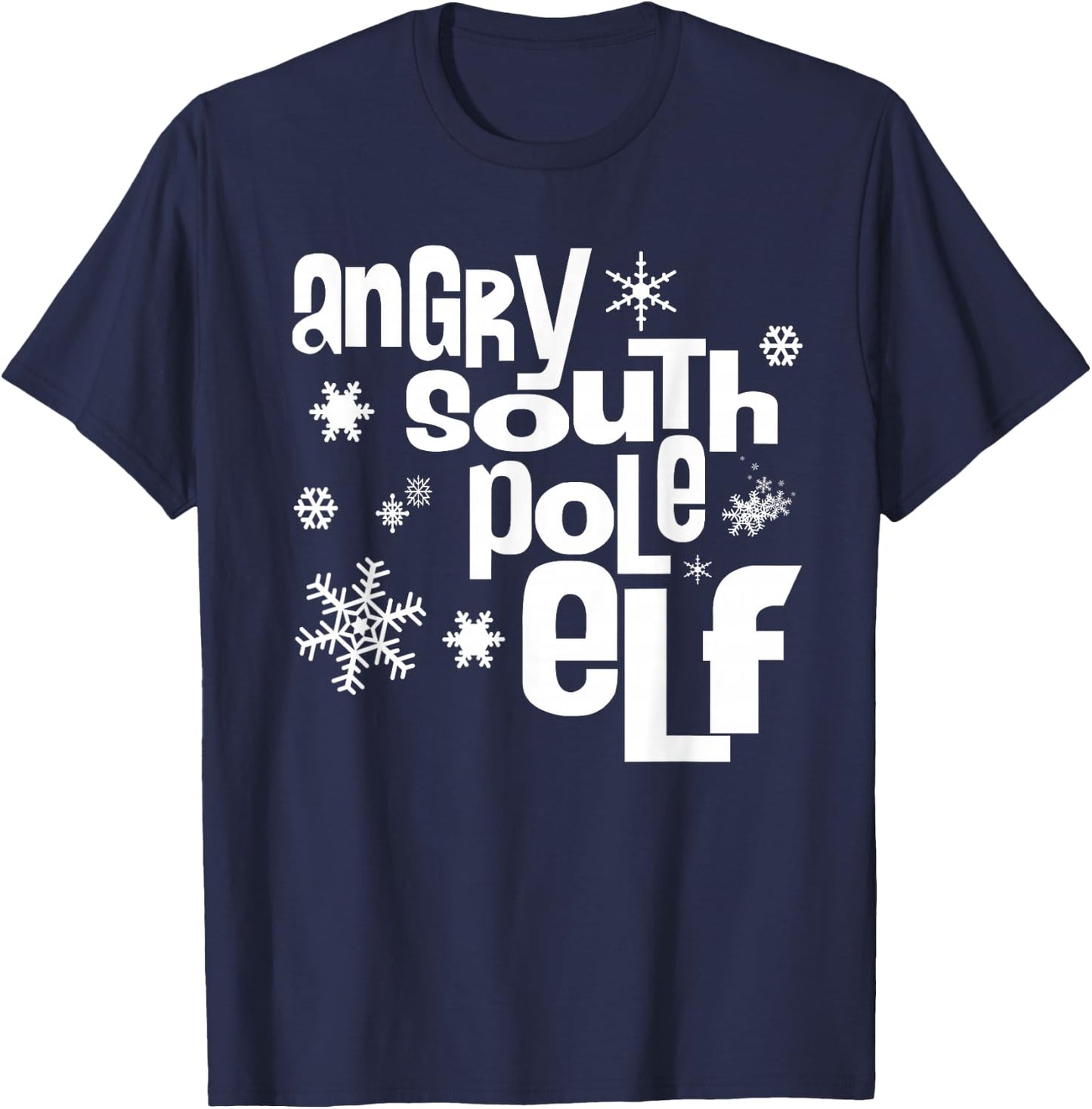 Angry South Pole Elf T-Shirt - T-Shirt | Navy