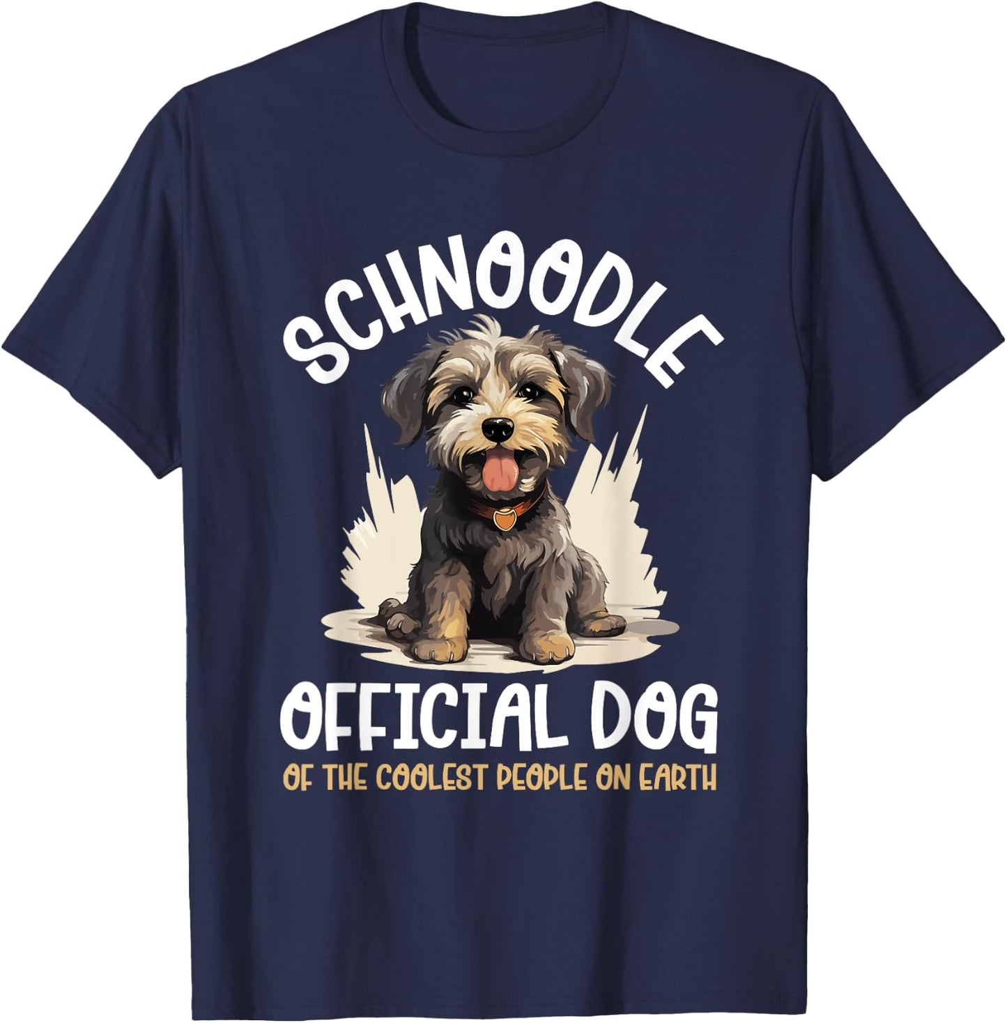 Schnoodle Snoodle Dog Breed Pet Schnoodle Official Dog T-Shirt - T-Shirt | Navy