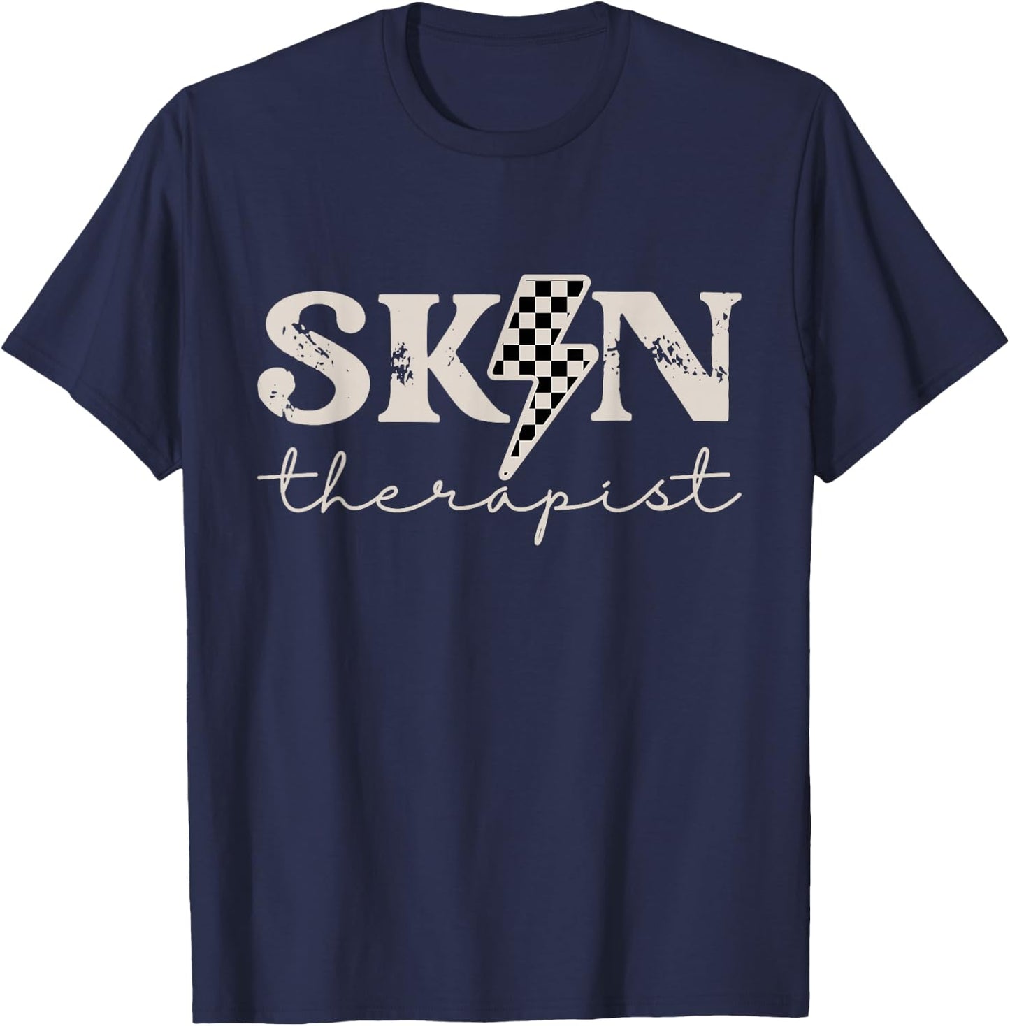 Skin Therapist Skincare Skin Esthetician T-Shirt - T-Shirt | Navy