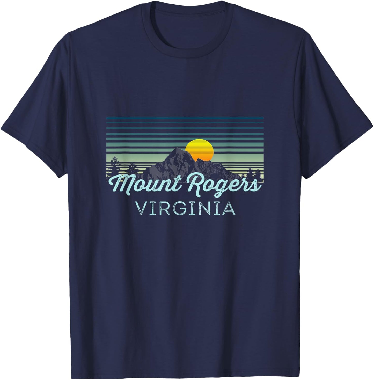 Mount Rogers Retro Clothes & Gear - Mount Rogers Souvenir T-Shirt - T-Shirt | Navy