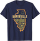 Naperville Illinois (IL) Prairie Landscape Graphic T-Shirt - T-Shirt | Navy