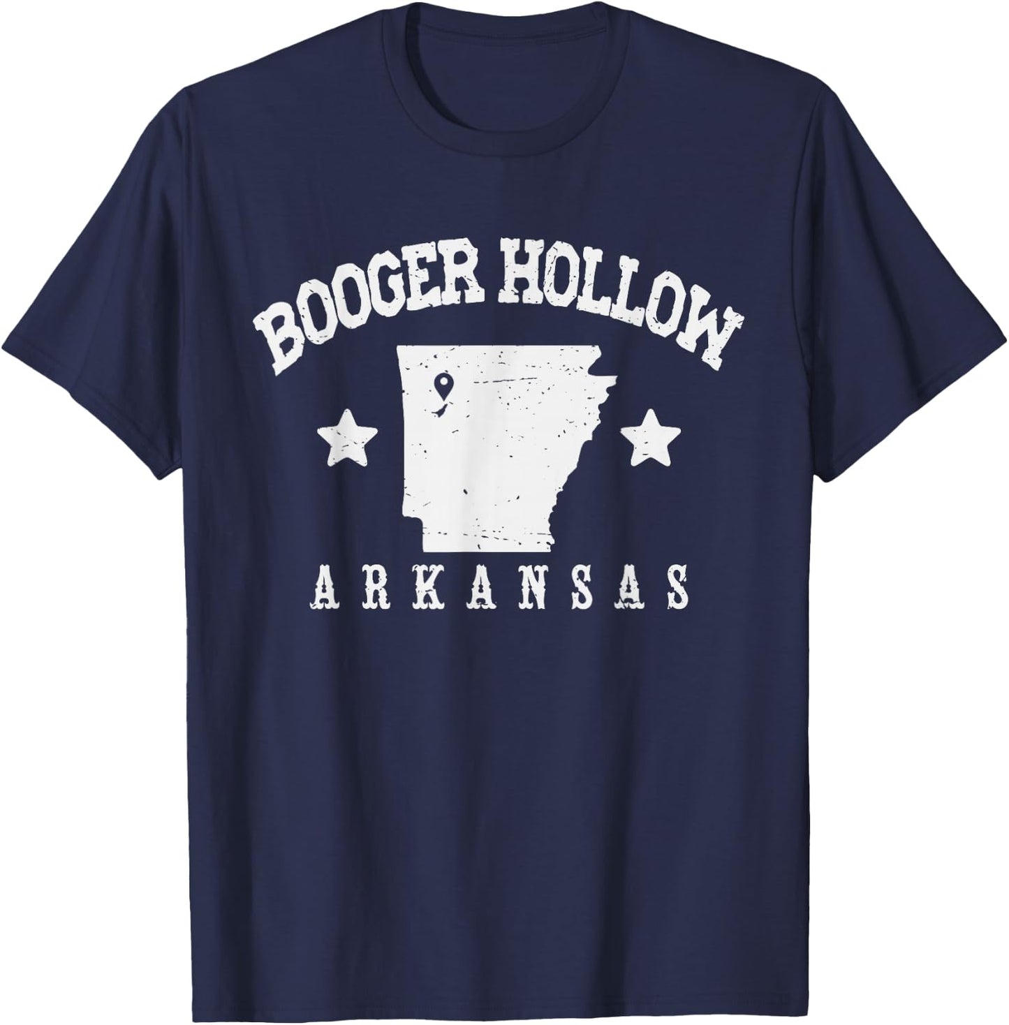 Booger Hollow Arkansas T-Shirt - T-Shirt | Navy
