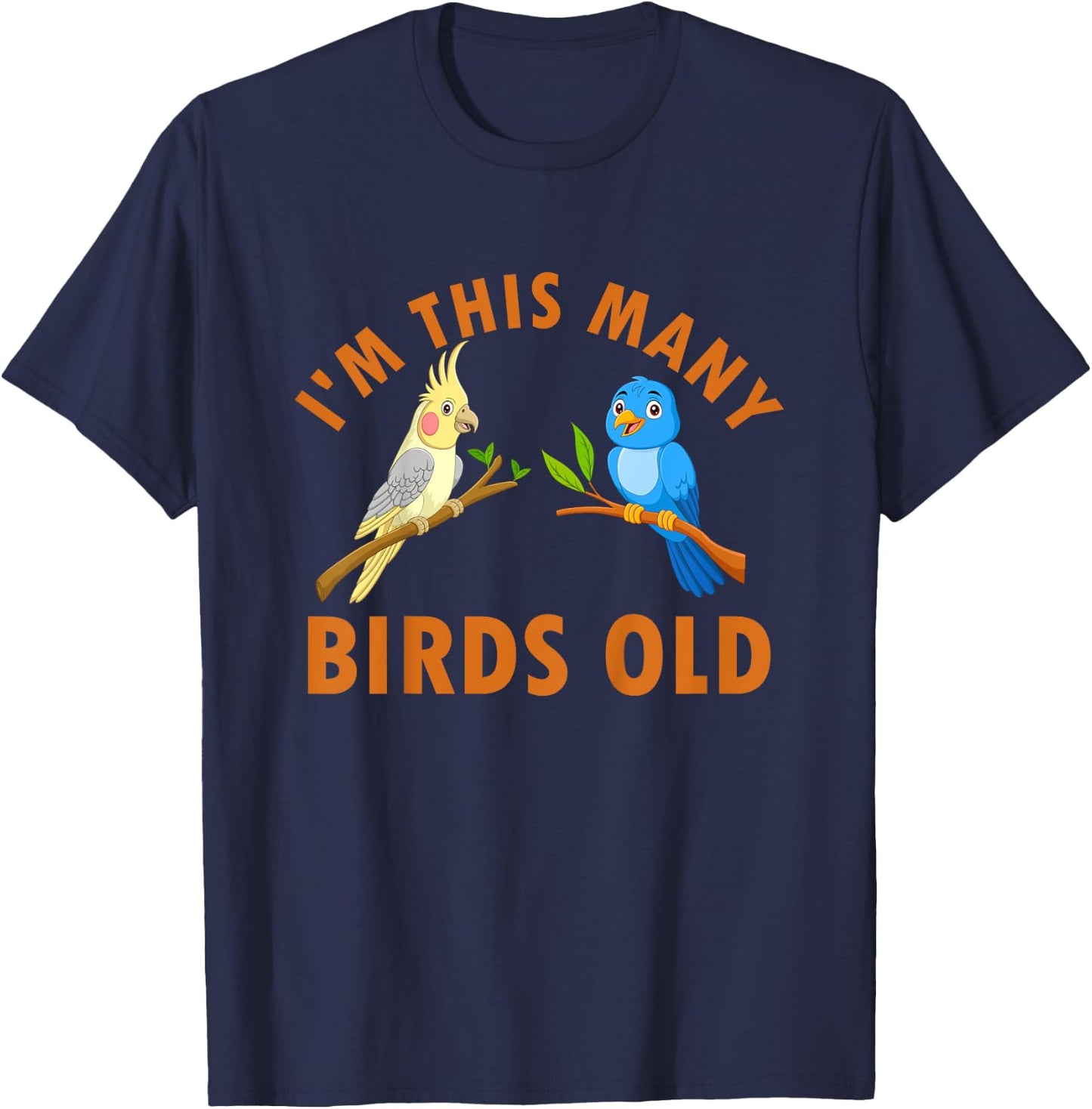 2 Year Old Birds Old 2nd Birthday Kids T-Shirt - T-Shirt | Navy