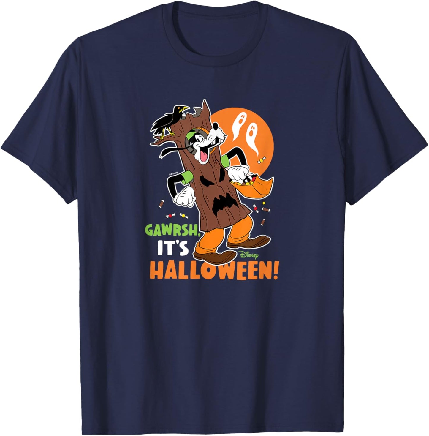 Disney - Goofy Gawrsh It's Halloween T-Shirt - T-Shirt | Navy