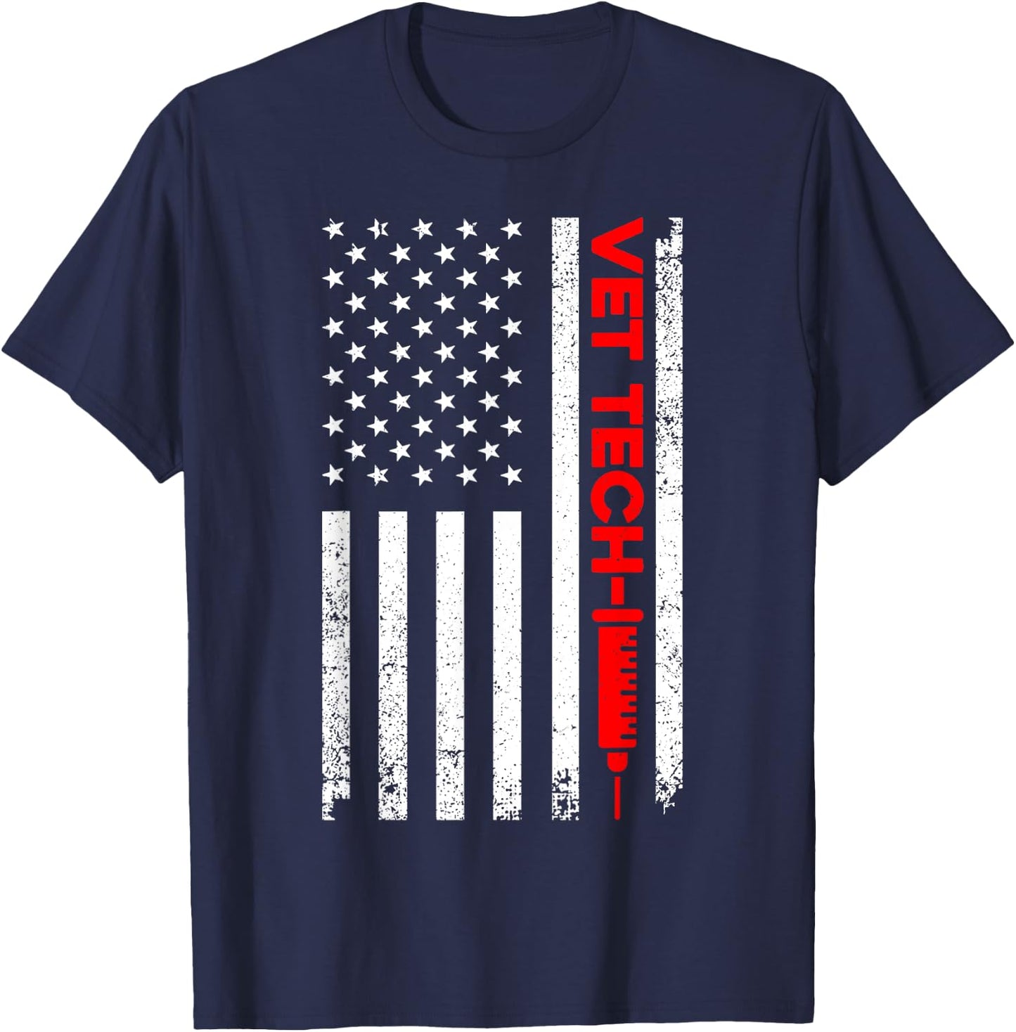 Cool Vet Tech Art Women Veterinary Vet Technician T-Shirt - T-Shirt | Navy