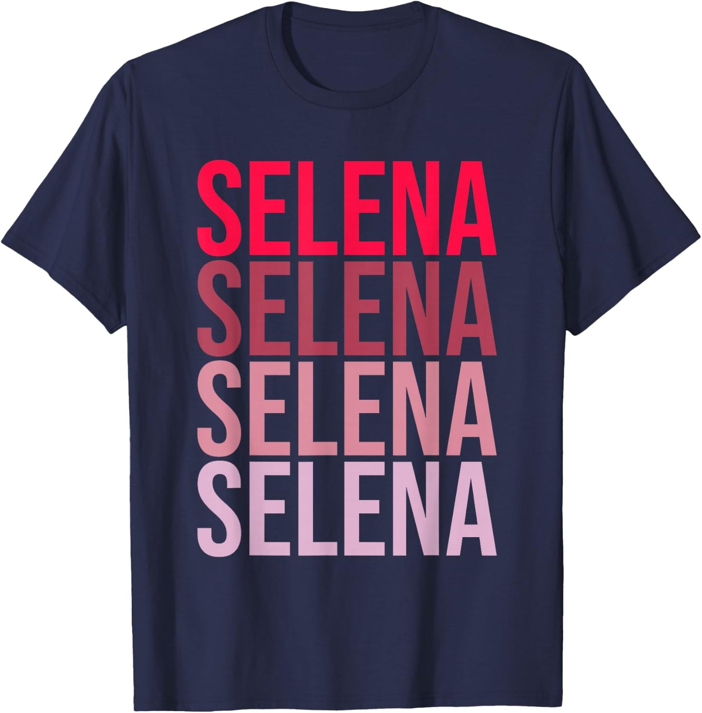 First Name Selena I Love Selena T-Shirt - T-Shirt | Navy
