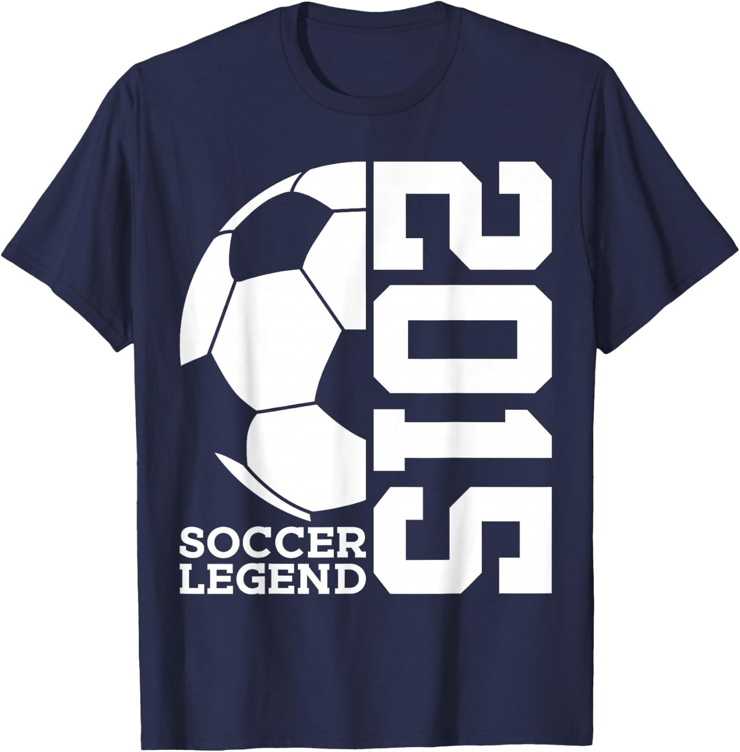Soccer Legend 2015 11th Birthday Soccer T-Shirt - T-Shirt | Navy