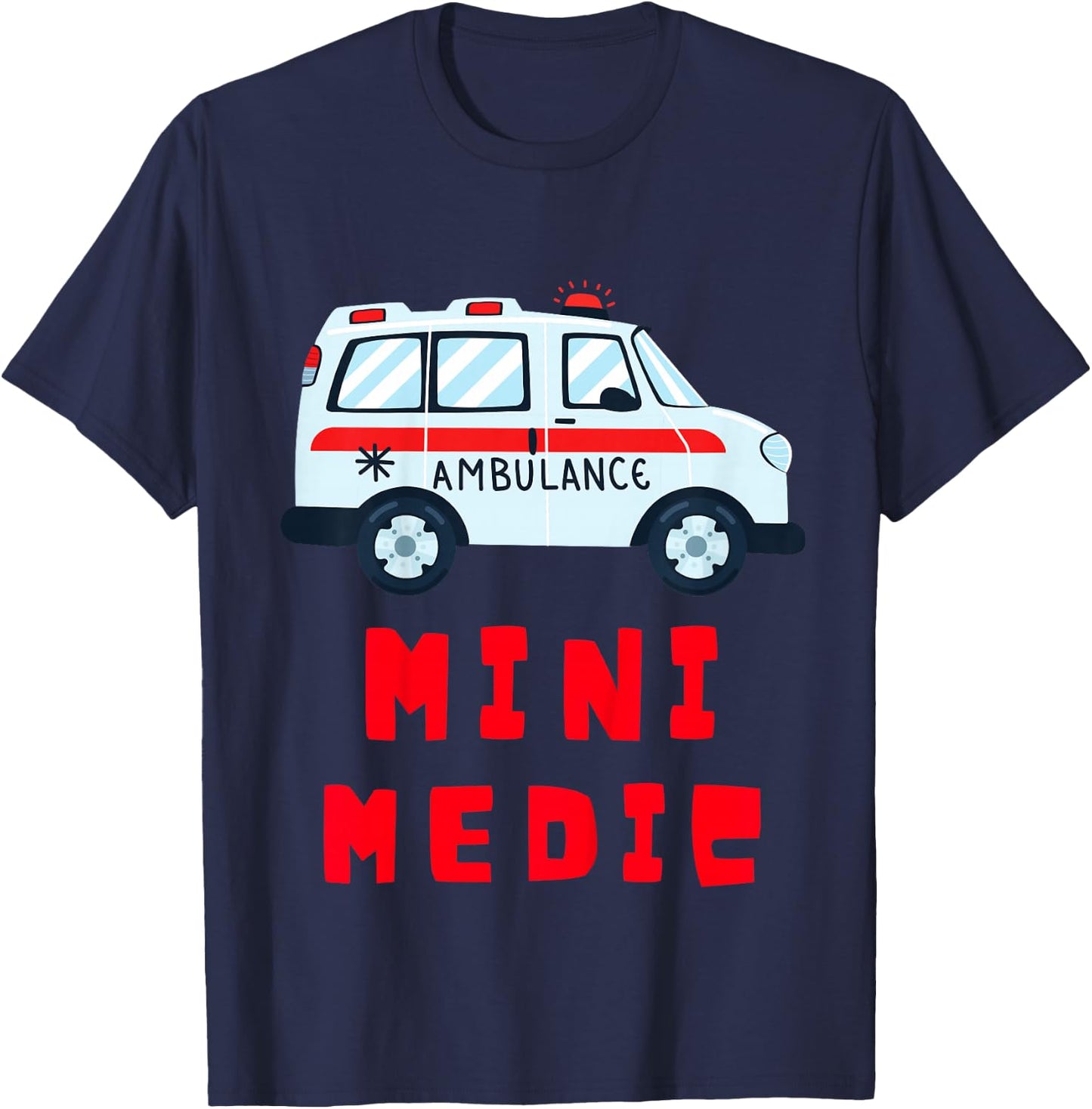 Mini Medic Paramedic Toddler First Responders EMT Kids T-Shirt - T-Shirt | Navy
