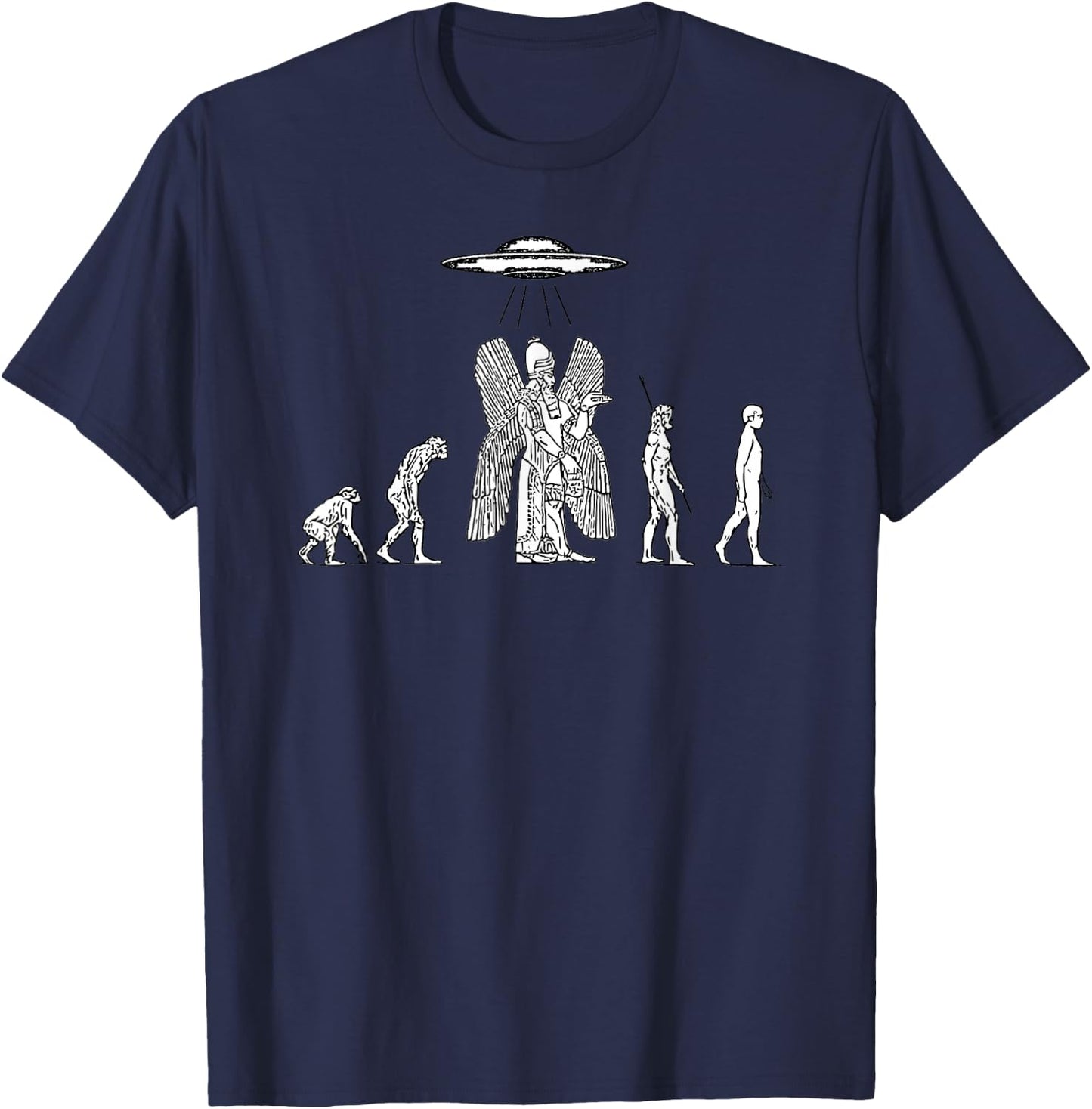 Anunnaki Anunnaki Theory of Evolution T-Shirt - T-Shirt | Navy