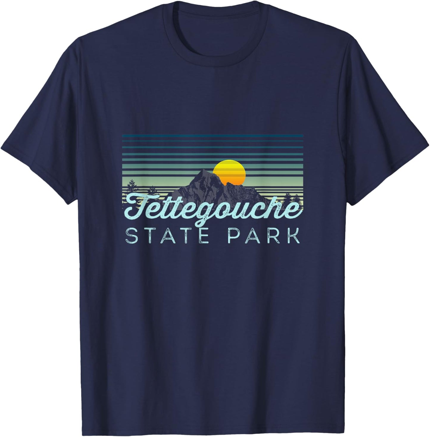 Tettegouche State Park Retro Clothes & Gear - Souvenir T-Shirt - T-Shirt | Navy