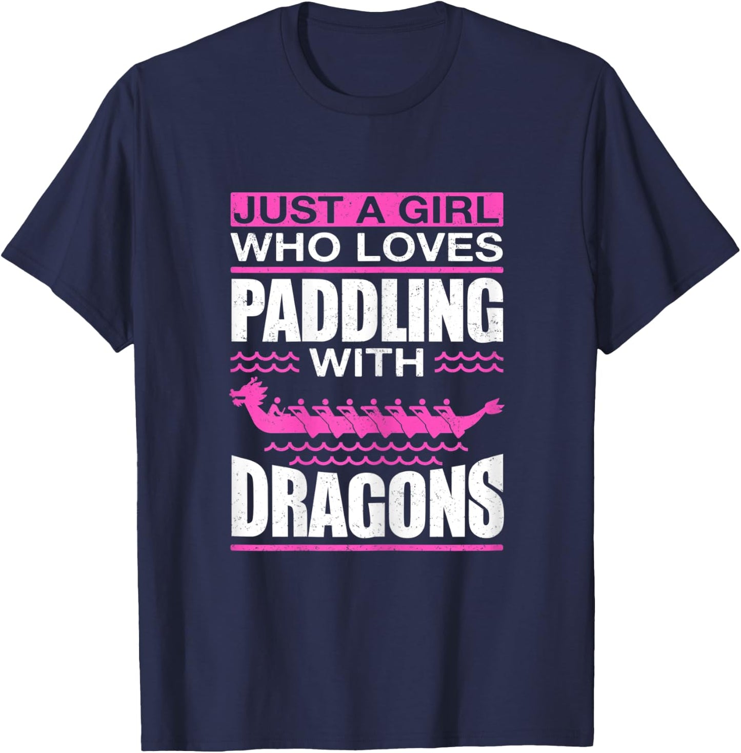 Dragon Boat Racing Paddling & Dragonboat T-Shirt - T-Shirt | Navy