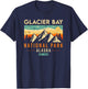 Glacier Bay Est. 1980 Retro Alaska National Park T-Shirt - T-Shirt | Navy