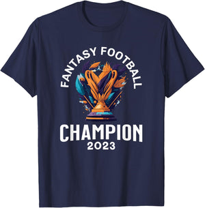 Fantasy Football 2023 League Champion Winner, 2023 FFL Champ T-Shirt - T-Shirt | Navy