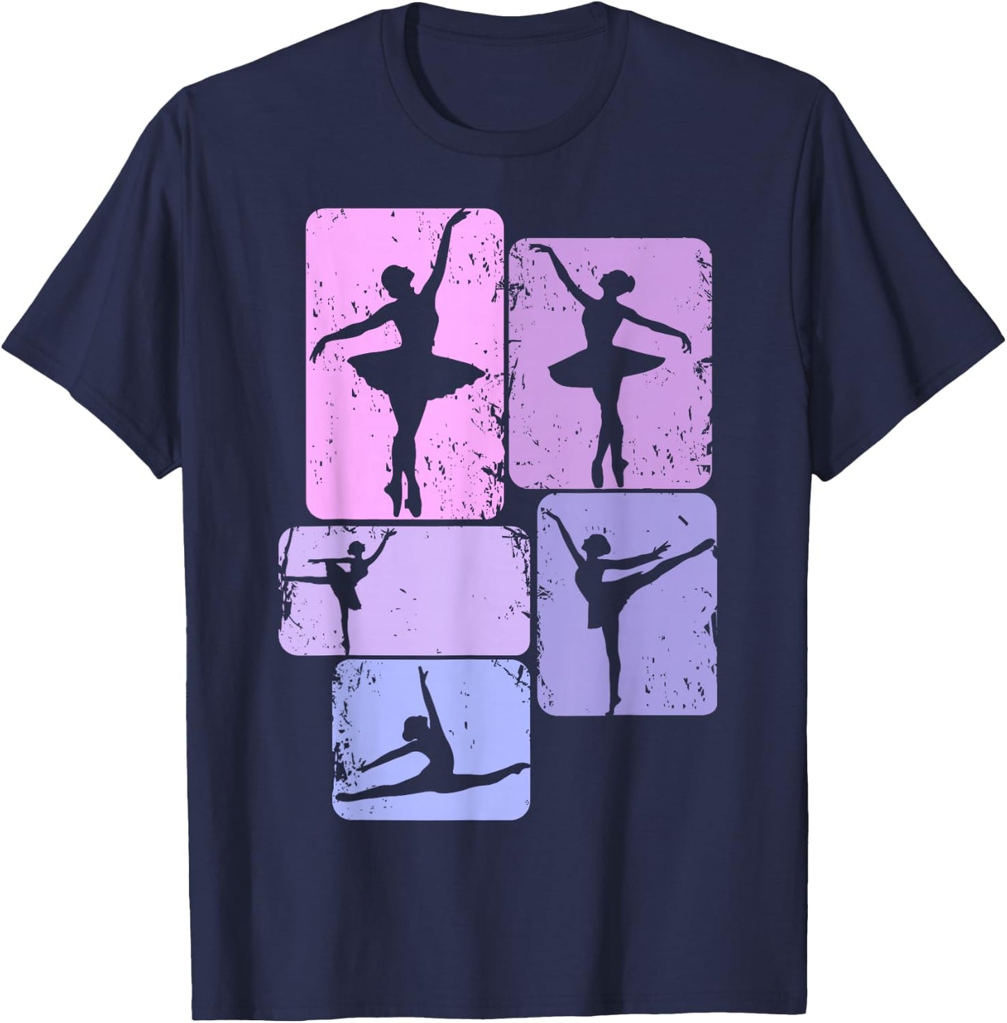 Ballerina Ballet Girls Women Children T-Shirt - T-Shirt | Navy